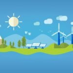 energía solar y eólica imagen